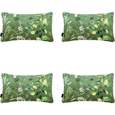 Madison - Sierkussen Elisa - Groen - 30x50x10cm - Set van 4