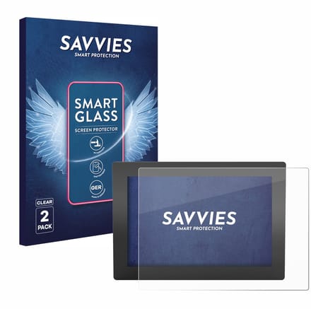 2 Stuks Savvies Screenprotector - geschikt voor WAGO Web Panel 400 - beschermfolie glas transparant