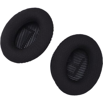 Coussinets d'écouteurs Mousse à mémoire de forme Éponge Maille respirante Coussinets d'écouteurs de remplacement pour QC35 noir