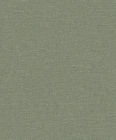 Vliesbehang Linnen Touch plain green