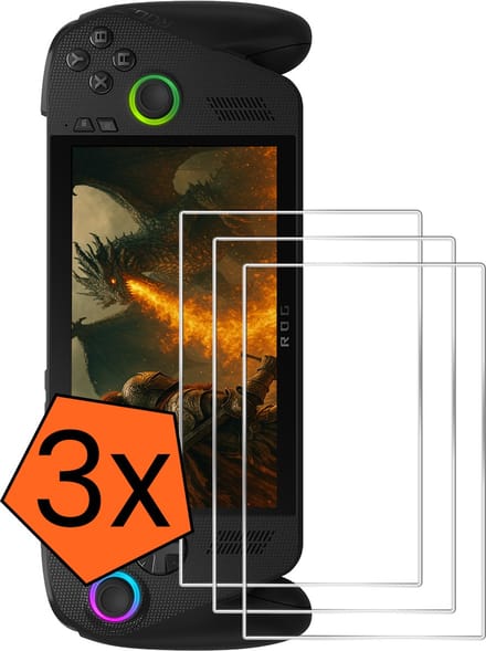 Screenprotector - Geschikt voor Xbox Ally X Screenprotector Bescherm Glas - Tempered Glass Geschikt voor ROG Xbox Ally X Screen Protector - 3 PACK