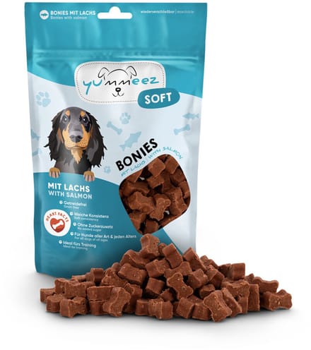 Yummeez Soft Bonies Hondensnack Zalm - 165 gr