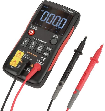 True-RMS Multimeter met 9999 Tellingen, AC/DC Stroom- en Spanningsmeting en Frequentiefunctie