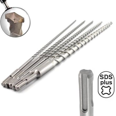 Hofftech SDS+ Borenset - Beton, Steen en Natuursteen - 600 mm - Ø 10-20 mm - 5-delig