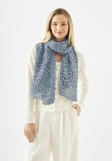 Codello sjaal van Polyester met Leo-Print