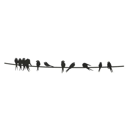 Decoris Muurdeco vogel ijzer L60-W1.3-H6.6cm