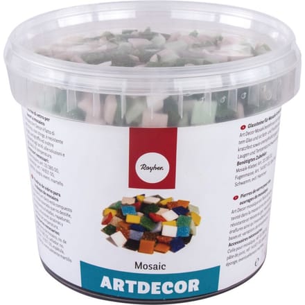 Artdeco glassteen mozaïek mix - Groene-Tinten