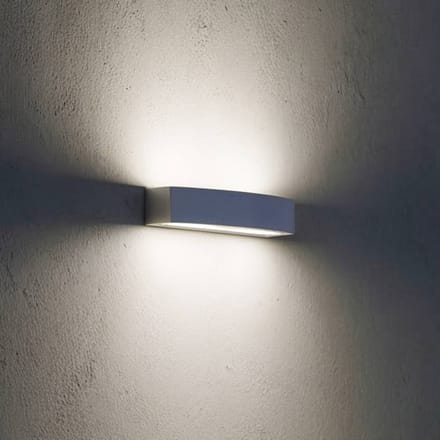 Ideal Lux buitenwandlamp Andromeda, grijs, breedte 45 cm, E27