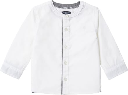 Noppies Boys shirt Tornillo long sleeve Jongens Blouse - White - Maat 80