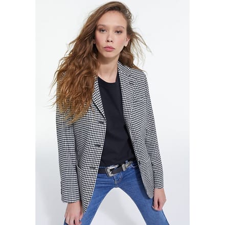 The Kooples Simple Soft Jacket Black White Taglia: 34 | Blazers Outlet | Donna | Nero