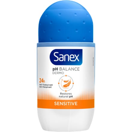 Sanex Dermo Sensitive Roll-On Deodorant - 50 ml