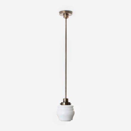 Hanglamp Bloemknop 20's Brons - Art Deco Trade