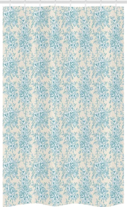 ABAKUHAUS Douchescherm – Tuin Rozenromantiek – 120x180 cm – Polyester – Waterafstotend
