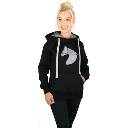 Dames Hoodie Horsenjoy Born To Ride
