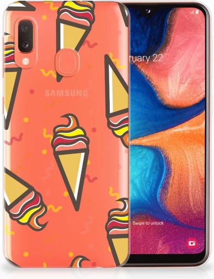 Samsung Galaxy A20e Siliconen Case Icecream