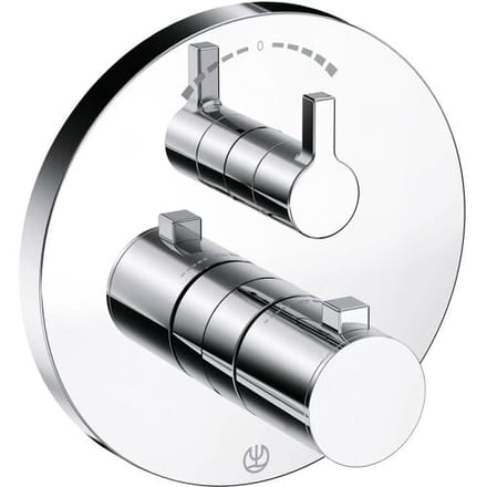 Kludi NOVA FONTE Puristic concealed thermostatic mixer with function unit 208300515
