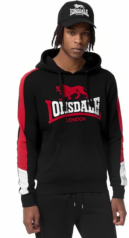 Lonsdale-hoodie met lange mouwen, normale pasvorm