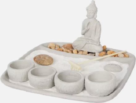 Atmosphera - Boeddha - Absolu Chic zen - tuin met theelichthouders - Zen Garden