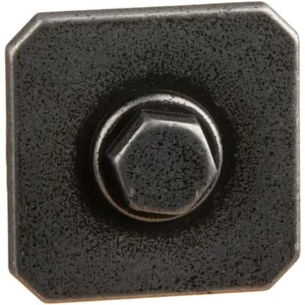 Bertomani Meubelknop 2031 - Zamak - Oud Ijzerkleur - Vierkant - 27mm - Set Van 2