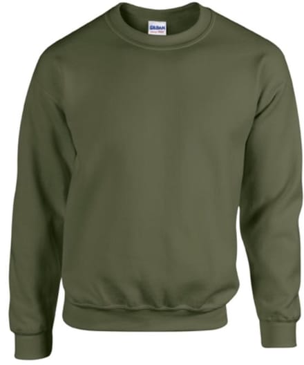Gildan - Heavy Blend Unisex Sweater - Military Green maat 3XL