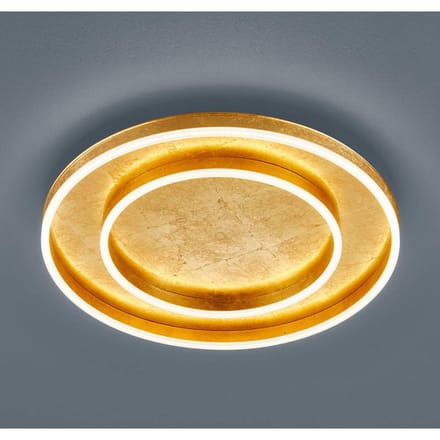 Helestra Sona LED plafondlamp dimbaar Ø60cm goud