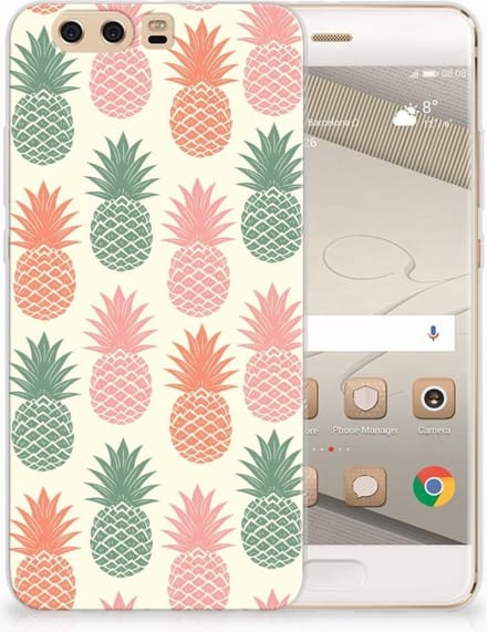 Huawei P10 Plus Siliconen Case Ananas