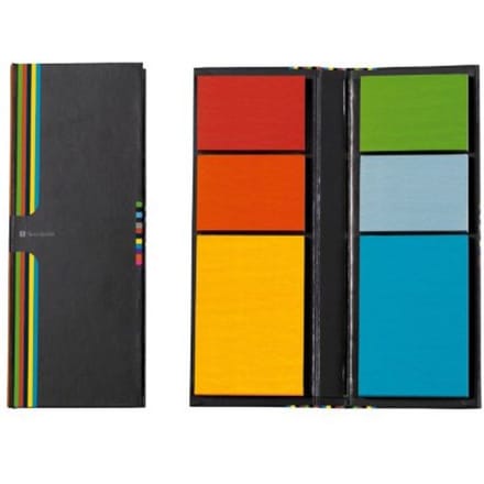 Semikolon sticky notes in boekje à 6 kleuren