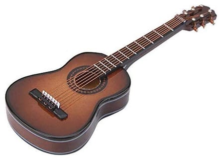 Miniatuur Houten Gitaar Model voor Decoratie