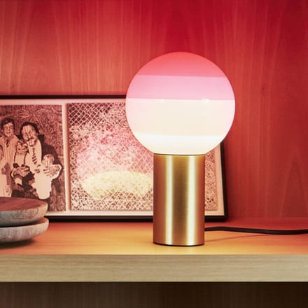 MARSET tafellamp Dipping Light, hoogte 22 cm, roze/messing
