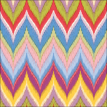 Ambiente servetten gekleurd zig zag papier 33 x 33 cm 1 pakje van 20 servetten