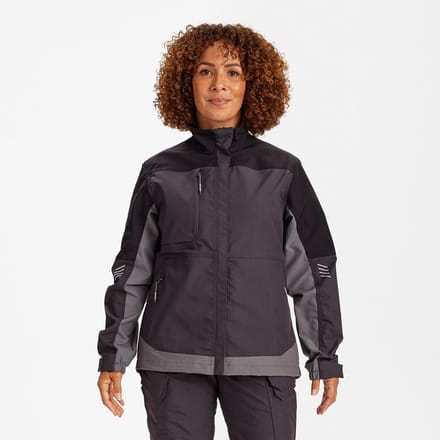 Engel Entire werkjack met 2-weg stretch voor dames 1333-144 - Anthracite Grey / Black - M
