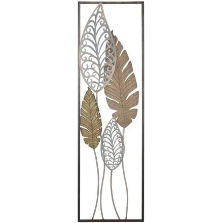 Wanddecoratie Mauro Ferretti E Legno Foglie B