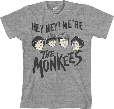 The Monkees - Hey Hey! Heren T-shirt - M - Grijs