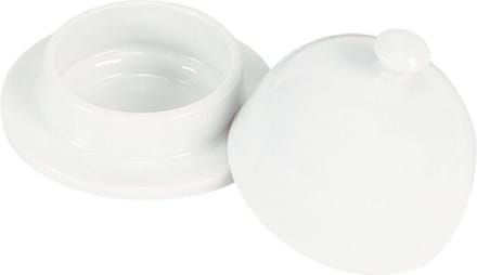 Salt & pepper Botervloot boterpotje 9,5xH7cm wit Appetite (per stuk)