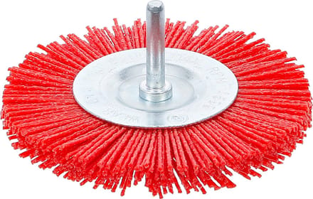 BGS Borstelschijf nylon 100 mm 6 mm spanas