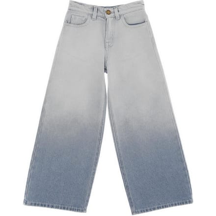 jeans been breed blauw