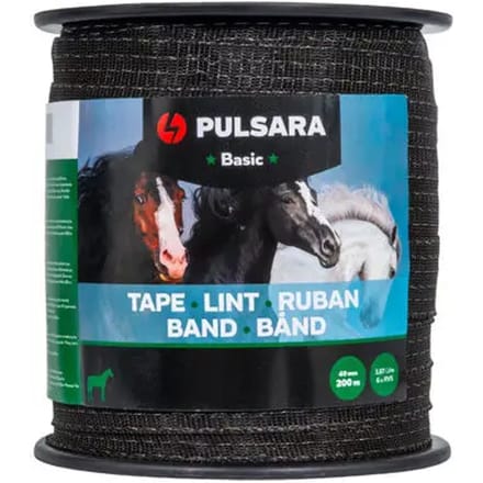 Pulsara Schriklint Basic 200 m 40 mm UV Bestendig Schriklint Met 6 RVS Geleiders