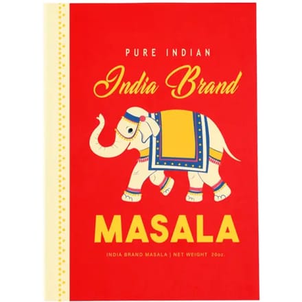 Gelijnd notitieblok a6 Rex London Masala Indien