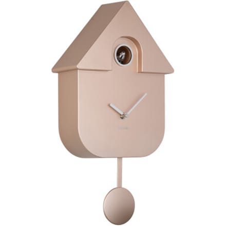 Karlsson wandklok modern cuckoo metallic metallic rose gold