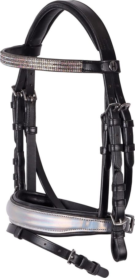 Harry's Horse Hoofdstel Harry's Horse Diva Stella Zwart-zilver