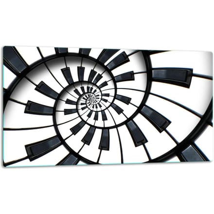 TMK ArtDeko - Snijplank - 52x30 cm - Muzieksysteem - Glas