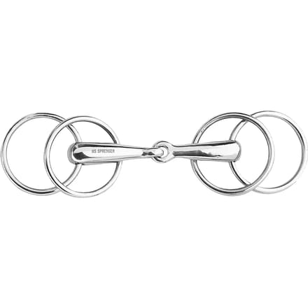 Mors met 2 ringen voor paard met eenvoudige gleuf Sprenger Basic