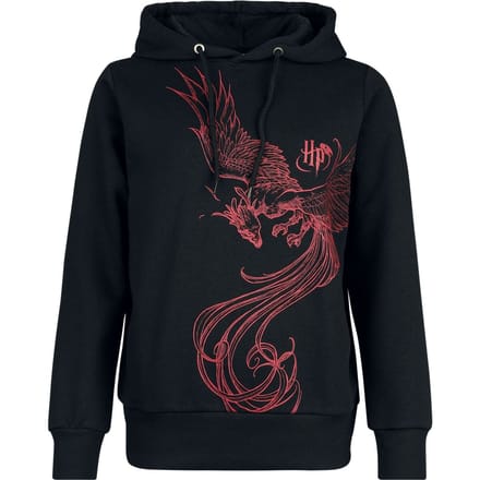 Harry Potter Trui met capuchon - Phoenix - S tot 3XL - voor Vrouwen - zwart