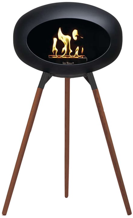 Le Feu Bio Ethanol Haardvuur - Black Ground Wood Smoked Oak Black