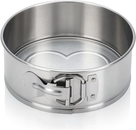 Ronde Bakvorm RVS Springvorm 25 cm - PFAS-vrij en Ongecoat