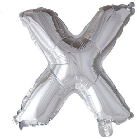 Folie Ballon Letter 40″ X - Zilver