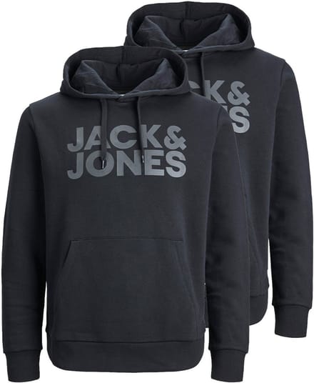 Jack & Jones Heren hoddie 2 pack Corp