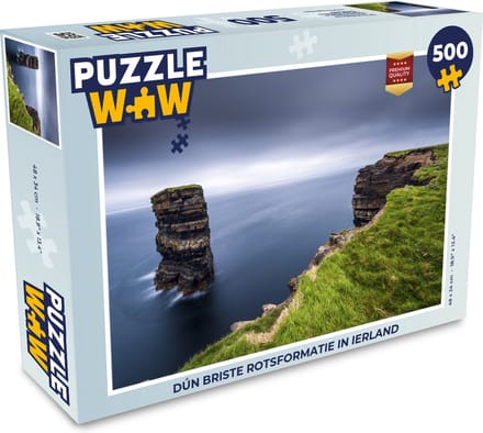 Puzzel Dún Briste rotsformatie in Ierland - Legpuzzel - Puzzel 500 stukjes