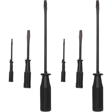 2 Sets Schroevendraaierset Hoge Hardheid Ergonomische Lange Schroevendraaierset voor Naaimachine Computer gray