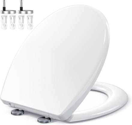 Toiletbril met Softclose en Quick Release - O-Vorm en Verstelbare Scharnieren
